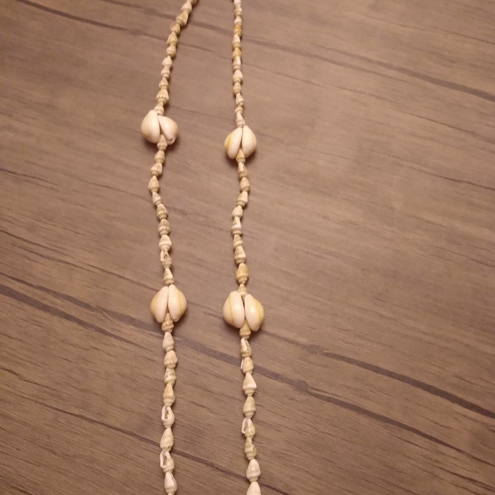 Seashell beach boho necklace